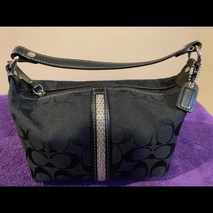 Small black coach signature c bag
